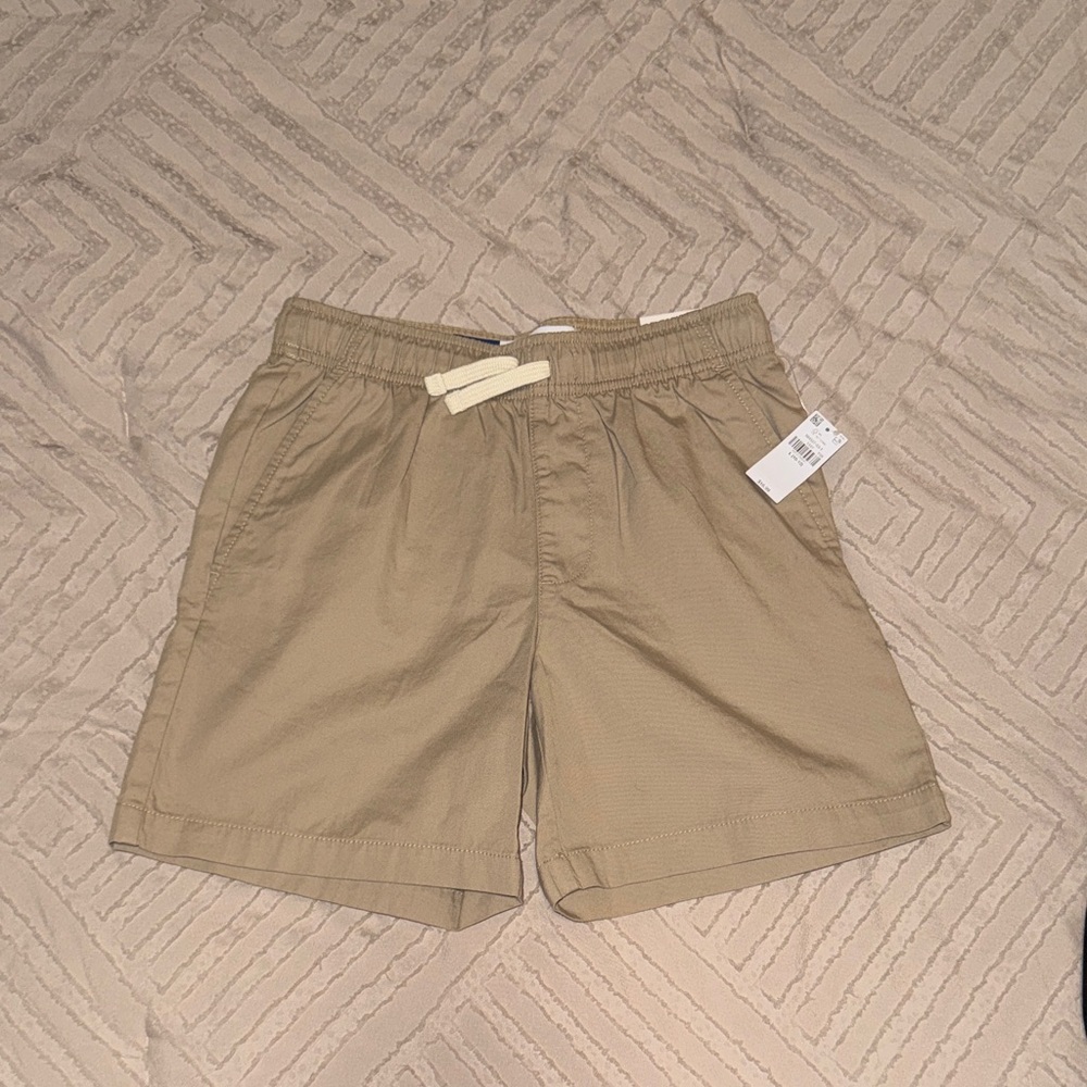 NWT Old Navy Boy’s Casual Drawstring Dock Shorts - Khaki - Size L (10/12)